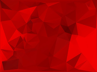 Fototapeta premium Red White Polygonal Mosaic Background