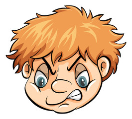 A head of a problematic boy