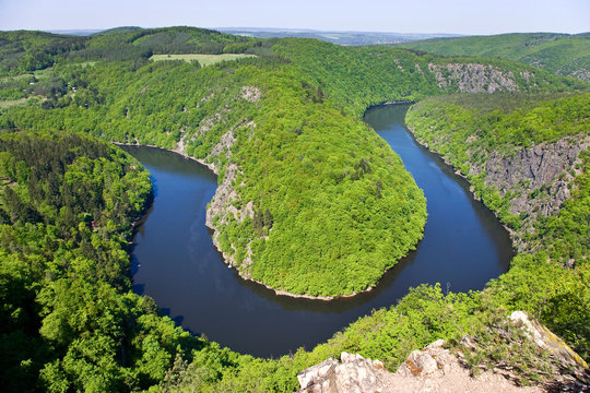 Vltava river, The May view, Czech Republic