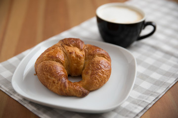 Croissant zum Frühstück