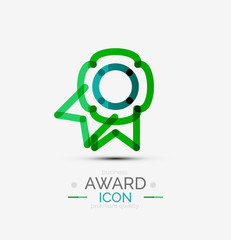 Award icon, logo.