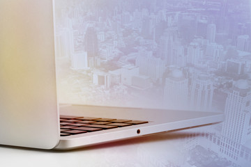 exclusive business computer on a white background