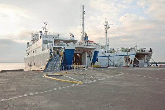 Ferry In The Port