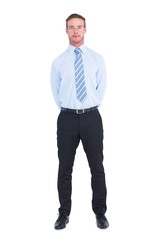 Businessman looking at the camera