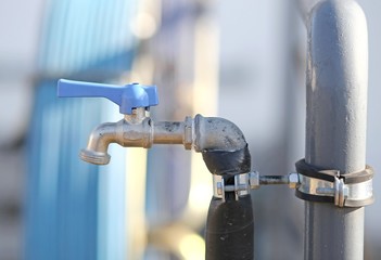 water tap to irrigate the garden home