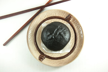 top view of steamed bun