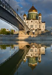 Deurstickers Cathedral of Christ the Saviour near Moskva river, Moscow. Russi © jura_taranik