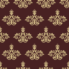 Damask Seamless  Pattern. Orient Background