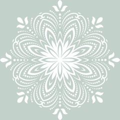 Damask  Pattern. Orient Background