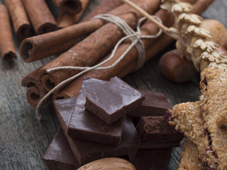 chocolate with ingredients