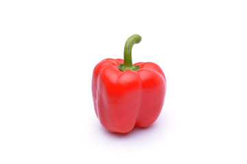 Peppers on white background