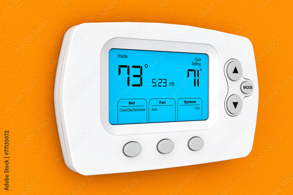 Poster modern programming thermostat