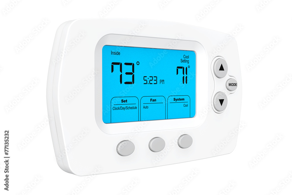 Poster modern programming thermostat