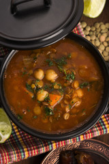 Moroccan traditional soup - harira, the traditional Berber soup