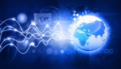 Fototapeta na wymiar world global network business connection