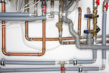 pipes and heating system