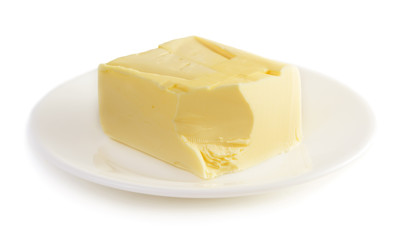 Butter on plate