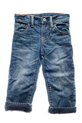 Children's jeans isolated