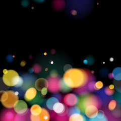 Abstract colorful bokeh blurry background.