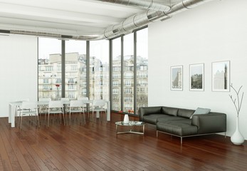 modernes Loft Interieur Design