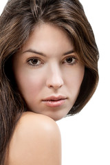 Fototapeta premium Beauty Portrait woman. Perfect Fresh Skin.