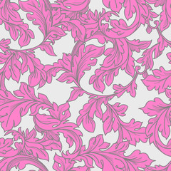 Baroque floral  pattern.