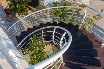 Cercles muraux Escaliers External spiral staircase