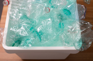 Plastic bottles for recycling