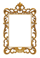 Golden antique frame