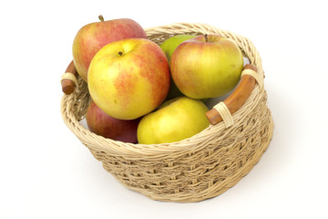apples  on the white background
