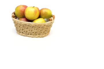 apples  on the white background