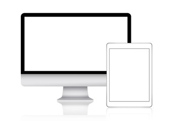 Computer monitor and tablet