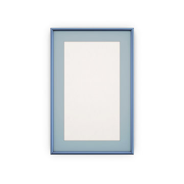 Blue Picture Frames and pictures