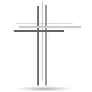 Vector illustration of a cross.