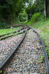 Obraz premium chemin de fer abandonné