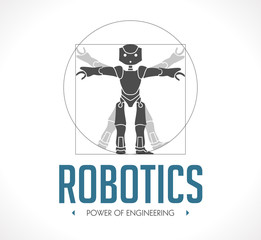 Logo - robotics - The Vitruvian Man - Da Vinci