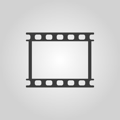 The film icon. Film symbol. Flat