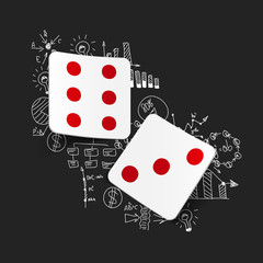 Drawing business formulas: dice