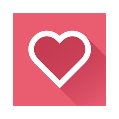 Heart in circle icon great for any use. Vector EPS10.