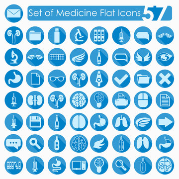 Set of medical flat icons