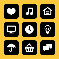 Mobile and Website icons set great for any use. Vector EPS10.