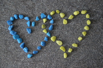 Zwei Herzen gehören zusammen