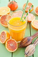 Frischer Blutorangensaft