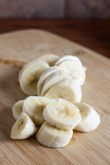 Fototapeta na wymiar Cut Banana