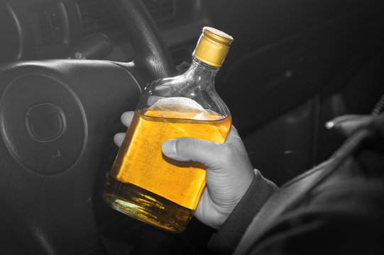 Drunk driver,social problem concept.