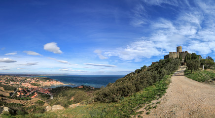 Fototapeta na wymiar Collioure - Fort Saint Elme
