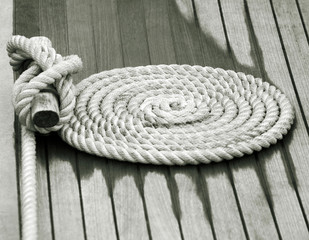 Rope on deck