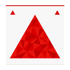 Obraz premium Geometric shape from triangles. Triangle