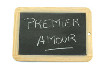 Obraz premium ardoise premier amour