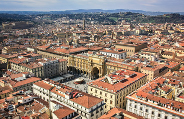 Fototapeta na wymiar View from Florence Duomo